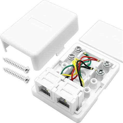 rj11 telphone junction box|Amazon.com: Rj11 Surface Mount Box.